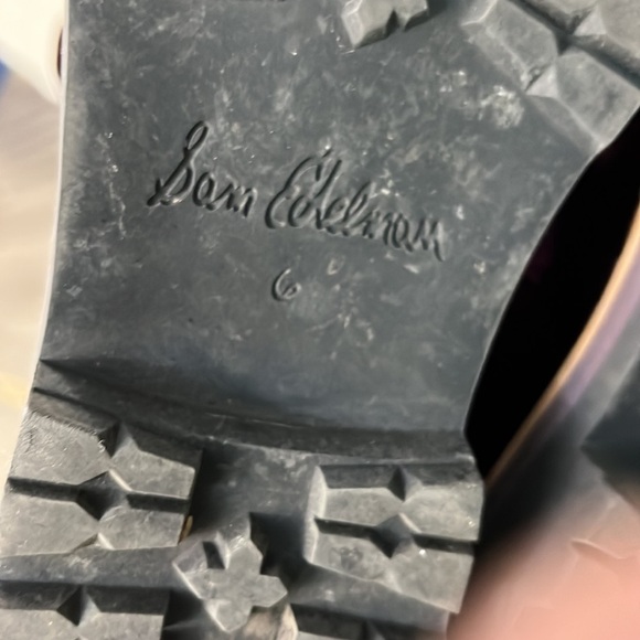 SAM EDELMAN PURPLE VELVET LACE UP BOOTS SIZE 6 - Picture 10 of 16